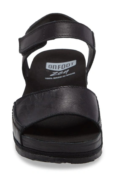 Shop On Foot Platform Sandal In Black