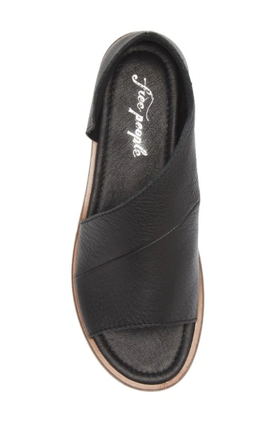 Shop Free People Mont Blanc Asymmetrical Sandal In Black
