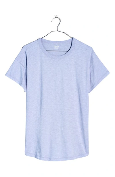 Shop Madewell Whisper Cotton Crewneck T-shirt In Distant Peri