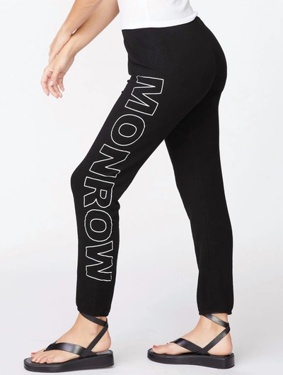 Shop Monrow Sweatpants In Black