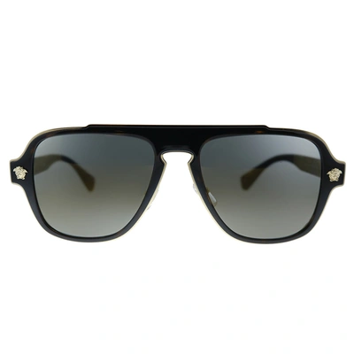 Versace Ve 2199 12524t Unisex Square Sunglasses In Blue
