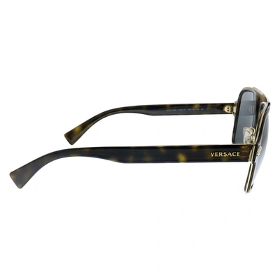 Shop Versace Ve 2199 12524t Unisex Square Sunglasses In Blue