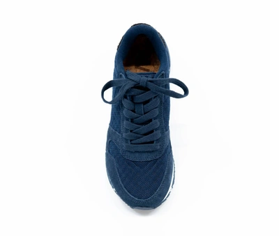 Shop Woden Women's Ydun Suede Mesh Sneakers In Navy In Blue