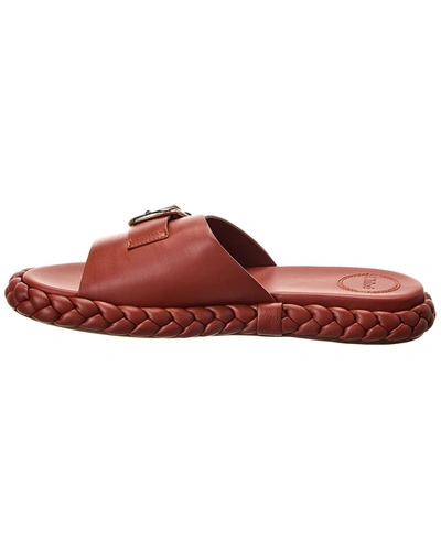 Shop Chloé Leather Sandal In Brown