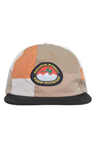 Shop Market Patchwork Panel Tech Baseball Cap In Acorn