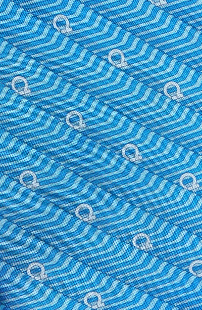 Shop Ferragamo Sogno Silk Tie In F.azzurro