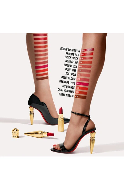 Shop Christian Louboutin Rouge Louboutin Silky Satin On The Go Lipstick In Hazel Dream 435