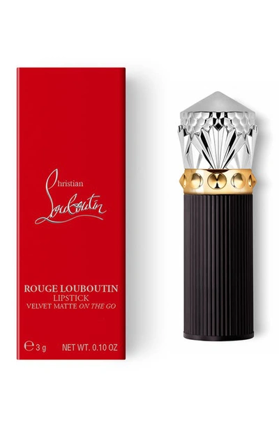 Shop Christian Louboutin Rouge Louboutin Velvet Matte On The Go Lipstick In Epic Brunette 318