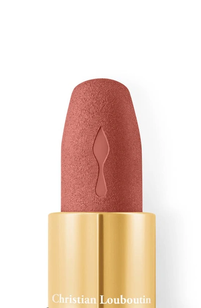 Shop Christian Louboutin Rouge Louboutin Velvet Matte On The Go Lipstick In Milky Light 342