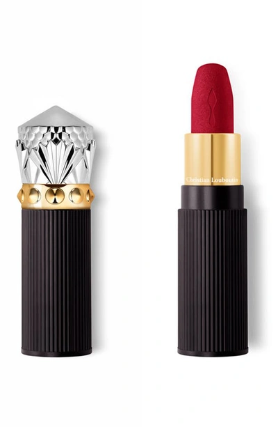 Shop Christian Louboutin Rouge Louboutin Velvet Matte On The Go Lipstick In Rouge Louboutin 001