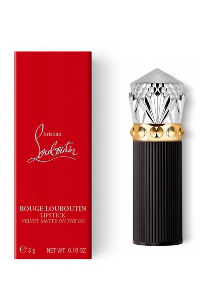 Shop Christian Louboutin Rouge Louboutin Velvet Matte On The Go Lipstick In Rouge Louboutin 001
