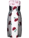 OSCAR DE LA RENTA Paneled Floral Print Dress,S16N6092