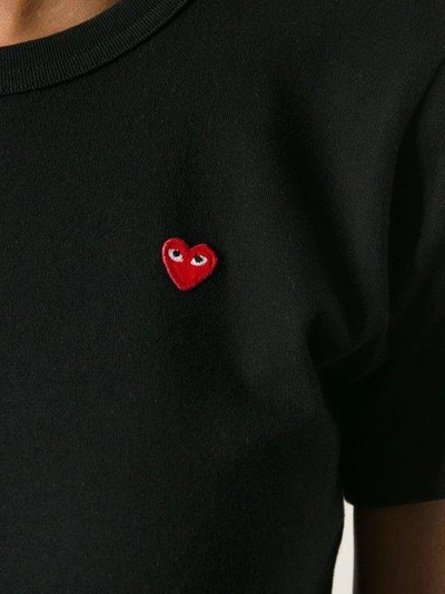 Shop Comme Des Garçons Play Embroidered Heart T