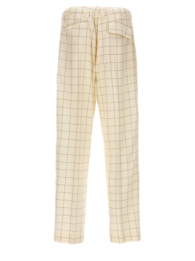 Undercover All-over Checkered Pants With Elastic Waistband