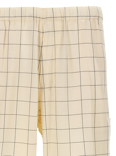 Undercover All-over Checkered Pants With Elastic Waistband