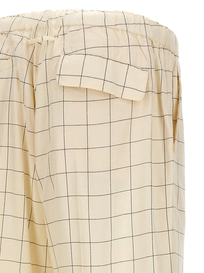 Undercover All-over Checkered Pants With Elastic Waistband