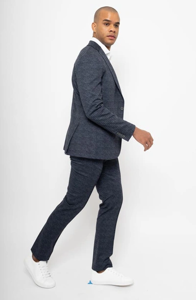 Pino By Pinoporte Sport Check Slim Fit Pants In Navy