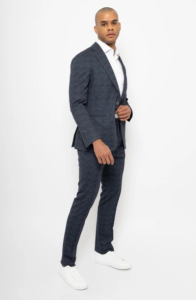 Pino By Pinoporte Sport Check Slim Fit Pants In Navy