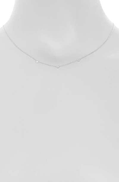 Bony Levy 18k Gold Diamond Station Necklace In 18k White Gold