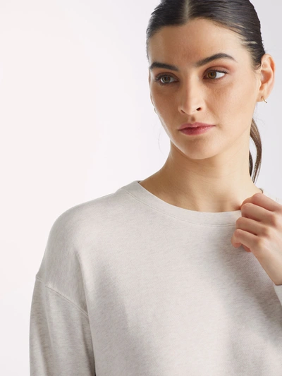 Shop Derek Rose Women's Sweatshirt Quinn Cotton Modal Stretch Oat