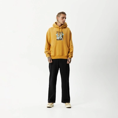 Shop Afends Graphic Hoodie In Yellow