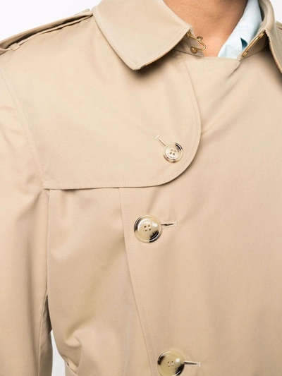 Shop Burberry Men Kensington Heritage Trench Coat In Honey