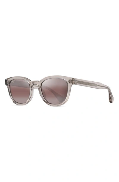 Shop Maui Jim Cheetah 5 52mm Polarized Square Sunglasses 52mm Cheetah 5 Polarized Square Sunglasses In Crystal Pink/ Maui Rose