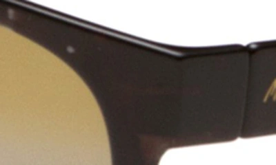 Maui Jim Polarized Red Sands Polarized Sunglasses, 423 In Black Grey Tortoise