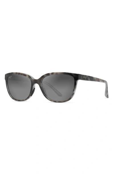 Shop Maui Jim Honi 54mm Polarizedplus2® Cat Eye Sunglasses In Grey Tortoise Stripe