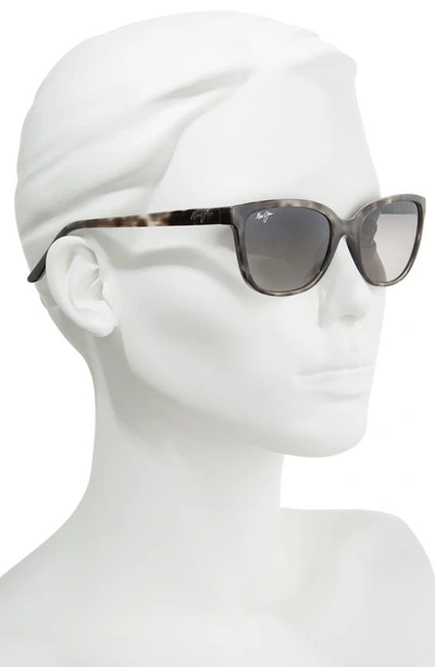 Shop Maui Jim Honi 54mm Polarizedplus2® Cat Eye Sunglasses In Grey Tortoise Stripe