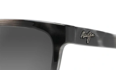 Maui Jim Honi 54mm Polarized Cat Eye Sunglasses - Grey Tortoise Stripe In Grey Tortoise Stripe