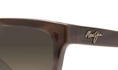 Shop Maui Jim Honi 54mm Polarizedplus2® Cat Eye Sunglasses In Sandstone With Blue/ Bronze