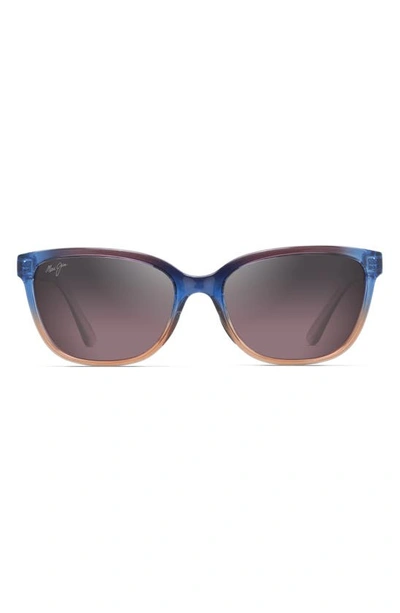 Shop Maui Jim Honi 54mm Polarizedplus2® Cat Eye Sunglasses In Sunset/ Maui Rose