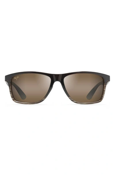 Maui Jim Onshore 58mm Polarized Sunglasses In Chocolate Fade