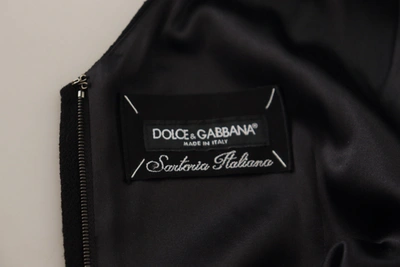 Shop Dolce & Gabbana Black Lace Sheath A-line Mini Sartoria Women's Dress