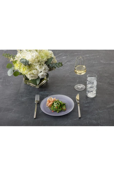 Shop Fortessa La Jolla Set Of 4 Glass Salad/dessert Plates In Amethyst