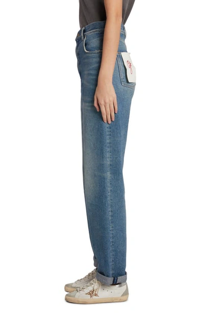 Shop Golden Goose Kim Lived-in Jeans In Medium Wash Blue