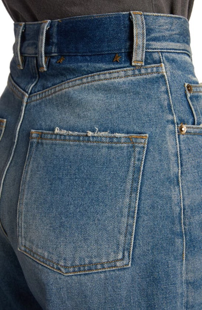 Golden Goose Relaxed Wide-leg Denim Jeans In Medium Stone Wash In Medium Wash Blue