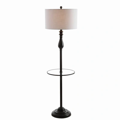 Shop Jonathan Y Laine 60" Metal/glass Led Side Table And Floor Lamp In Multi