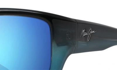 Shop Maui Jim Barrier Reef 62mm Polarized Sunglasses In Blue Turquoise/ Blue