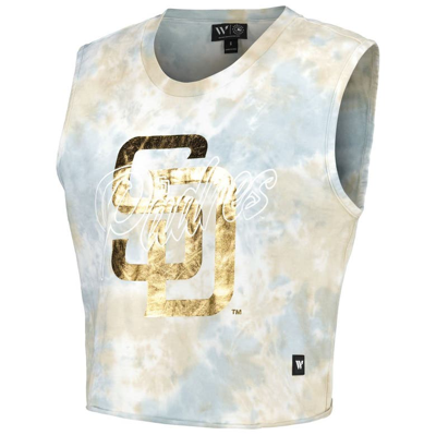 Shop The Wild Collective White San Diego Padres Washed Muscle Tank Top