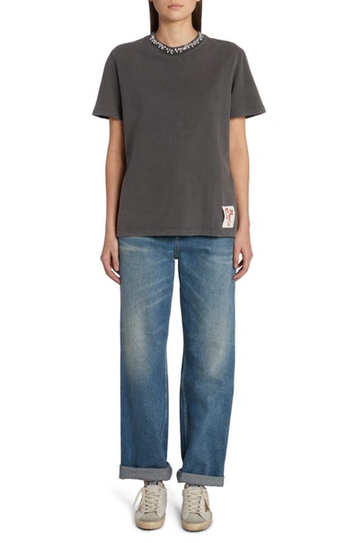 Golden Goose Db Isabel T-shirt Anthracite In Anthracite