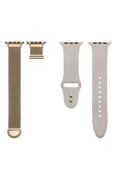 Shop The Posh Tech Assorted Infinity 2-pack Apple Watch® Watchbands In Grey Multi