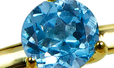 Shop Savvy Cie Jewels 18k Gold Vermeil Garnet March Birthstone Ring In Topaz - December