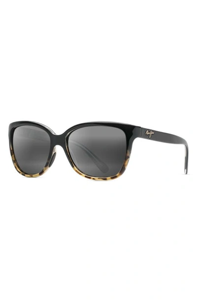Shop Maui Jim Starfish 56mm Polarizedplus2® Cat Eye Sunglasses In Black/ Tortoise