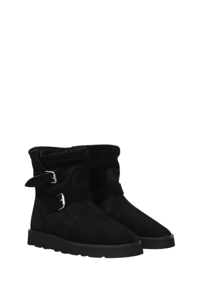 Shop Kenzo Ankle Boots Suede Black