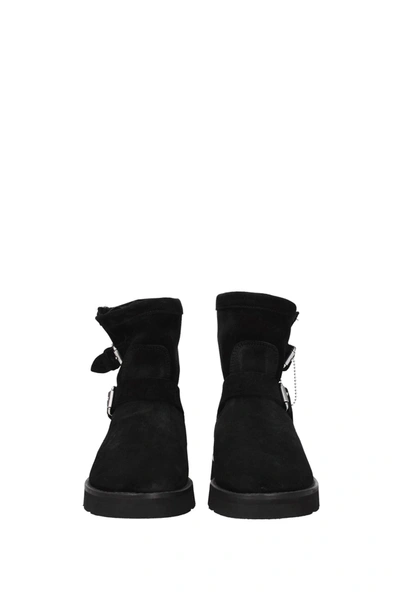 Shop Kenzo Ankle Boots Suede Black