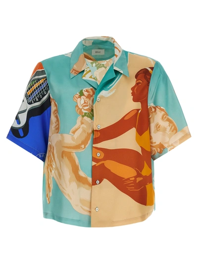 Shop Bally Printed Silk Shirt Shirt, Blouse Multicolor