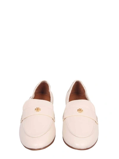 Shop Tory Burch Leather Loafer In Beige