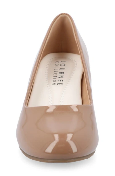 Journee Collection Journee Luu Pump In Patent/ Taupe